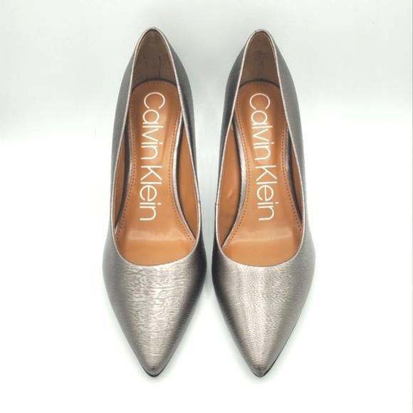 Calvin Klein Gayle pumps, Metallic Gray, NWOB - Picture 2 of 12